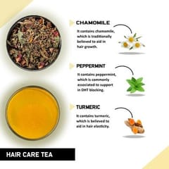 TEACURRY Healthy Hair Tea (1 Month pack | 30 tea bags) - Helps with Hair Growth, Shine, Repair & Strength