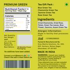 TEACURRY Premium Green Gift Box - Tea Gift Set (16 Tea Bags)