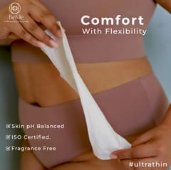 Be Me - Sanitary Pads for Women - XL (Double Wings) - Heavy Flow/Overnight Pads - Pack of 30 Pads - With Disposal Pouches, Rash Free,Biodegradable, Anti Bacterial Napkins