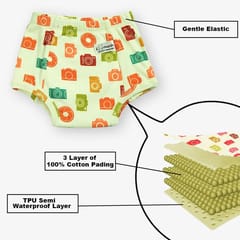 Snugkins - Snug Potty Training Pull-up Pants for Babies/ Toddlers/Kids . Reusable Potty Training Underwear for Girls and Boys . 100% Cotton. (Size 1, Fits 1 years - 2 years) - Pack of 2 - Kindergarten Tales