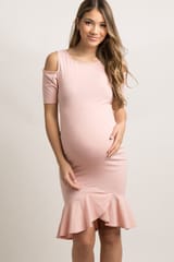 Ruffles Sexy Package buttocks Maternity Dresses