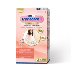 TRIMACARE™ 1 Advance Prenatal Vitamins for Pregnancy with folic acid, DHA, Iron, Zinc, Vit A & Omega 3|First Trimester