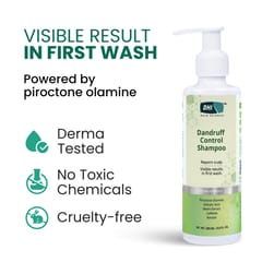DHI Dandruff Control Shampoo Dermatology Approved with Piroctone Olamine, Salicylic Acid | Visible Result in First Wash| Repairs Scalp, Itch Free Formula |Paraben & Sulphate Free | Anti Dandruff Shampoo for All Hair Types | For Men And Women | 200 ml
