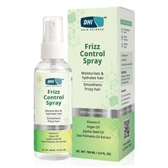 DHI Frizz Control Spray | Moisturizes & Hydrates Hair | Anti-Frizz Hair Spray for Dry & Frizzy Hair | Sulphate-Free, Paraben-Free | For Men Women |100 ml