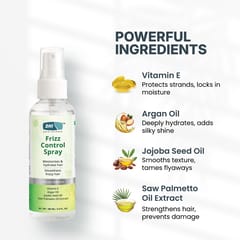 DHI Frizz Control Spray | Moisturizes & Hydrates Hair | Anti-Frizz Hair Spray for Dry & Frizzy Hair | Sulphate-Free, Paraben-Free | For Men Women |100 ml